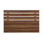 Hanah Home Fuga 180 Cabecero de Nogal con Acolchado Ergonómico y Tablero de Melamina, 180cm Ancho, 100cm Alto